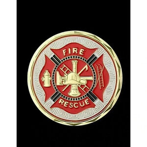 Firefighter Tribute Collectible Challenge Coin